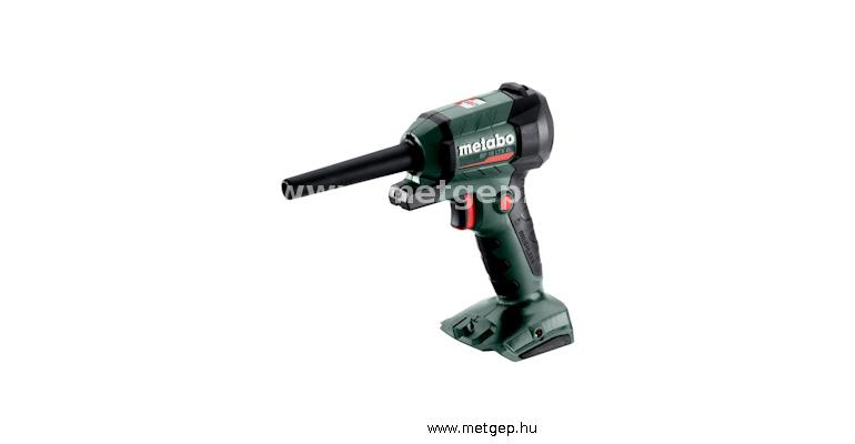 metabo bp18ltxbl-850 légfúvó, fúvókakészlettel együtt 18v akku és töltő nélkül papírdobozban - 600798850
