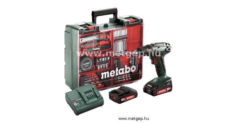 metabo bs 18-880 18 voltos akkus fúró-csavarozó készlet mobil műhely - 602207880