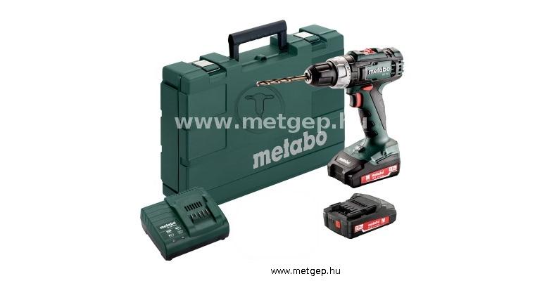 metabo bs 18 l 18 voltos akkus fúró-csavarozó 2x2,0ah li-ion akkuval - 614051500