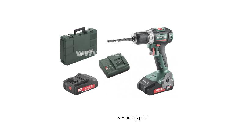 metabo bs 18 l bl 18 voltos akkus fúró-csavarozó 2 db li-power akkuegység (18 v/2,0 ah) - 613155500