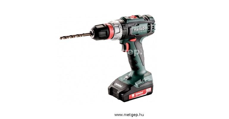 metabo bs 18 l quick 18 voltos akkus fúró-csavarozó 2x2,0ah li-ion akkuval - 614052500
