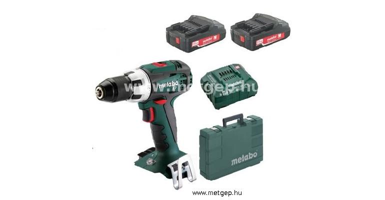 metabo bs 18 lt 18 voltos akkus fúró-csavarozó 2x2,0 ah li-ion akkuval