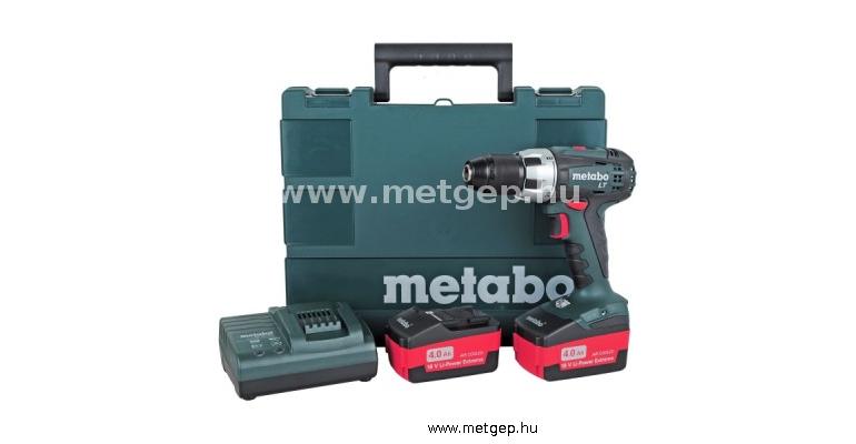 metabo bs 18 lt 18 voltos akkus fúró-csavarozó 2 db18v/4,0ah li-ion akkuval - 602102500