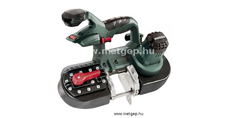 metabo mbs 18 ltx 125 akkus fém-szalagfűrész 18v akku és töltő nélkül
