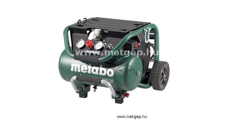 metabo power 250-10 w of olajmentes kompresszor 10 bar 1500w 10l tartállyal - 601544000