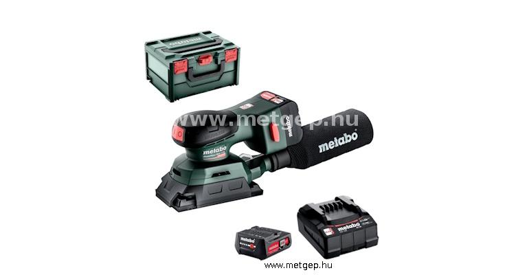 metabo powermaxxsra12bl-500 akkus rezgőcsiszoló 12v akku 2x2,0ah töltő sc36 metaboxban - 602036500