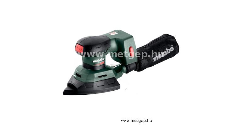 metabo sm18ltxbl-850 akkus rezgőcsiszoló 18v akku 2 db. talppal akku és töltő nélküll papírdobozban - 602089850