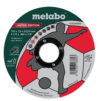 Metabo 616258000 115 x 1,0 x 22,23 mm-es vágótárcsa