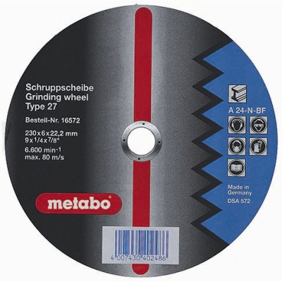 Metabo 616572000 230 x 6 x 22,23 mm-es vágótárcsa