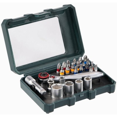 Metabo 626701000 Bit- és racsniskészlet 26 részes