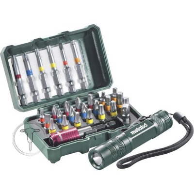 Metabo 626721000 Bitkészlet 29 részes + zseblámpa