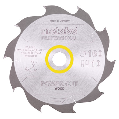 Metabo 628002000 Körfűrészlap 160x20x10z