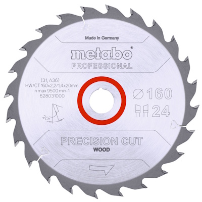 Metabo 628031000 Körfűrészlap 160x20x24z