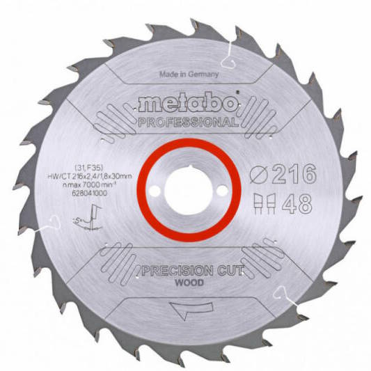 Metabo 628041000 Körfűrészlap 216x30x48z