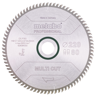 Metabo 628084000 Körfűrészlap 220x30x80z