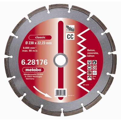 Metabo 628176000 230x22,23 mm-es gyémánttárcsa