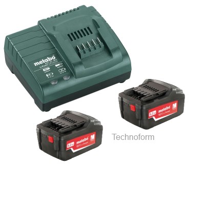 Metabo 685051000 Akku és töltő alapkészlet 2x5,2Ah és ASC30-36V töltő