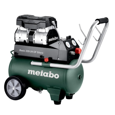Metabo BASIC220-24WOF-SILENT Olajmentes csendesített kompresszor 8 bar 1100W 24L tartállyal