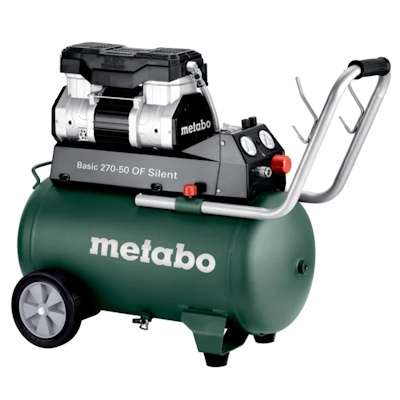 Metabo BASIC270-50-OF-SILENT Olajmentes csendesített kompresszor 10 bar 1500W 50L tartállyal