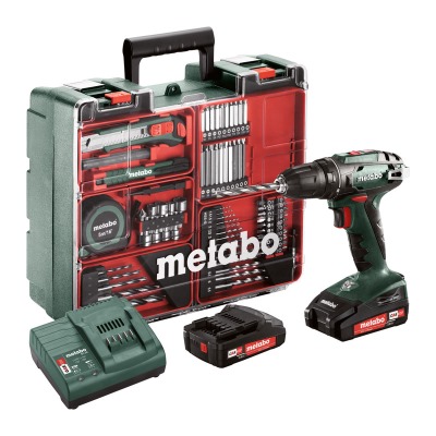 Metabo BS18-880 18 Voltos akkus fúró-csavarozó készlet Mobil műhely