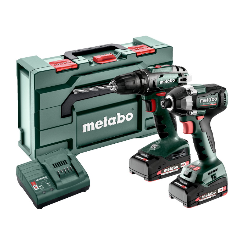 Metabo COMBOSET2.8.1 Akkus csomag: BS 18 Akkus csavarbehajtó + SSD 18 LT 200 BL ütvecsavarbehajtó