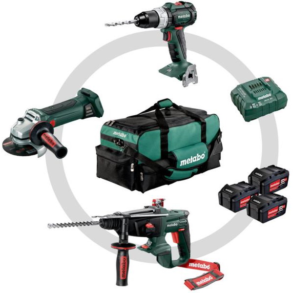 Metabo COMBOSET3.1 Combo Set 3.1 akkus gépcsomag 18V: W18LTX125Q + KHA18LTX + SB18LTBL