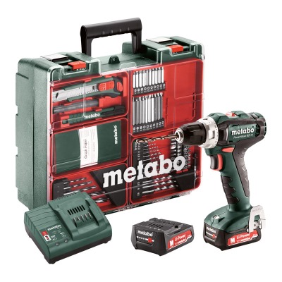 Metabo POWERMAXXBS12-870 Akkus fúró-csavarozó 12V 2x2Ah Li-Ion Mobilműhely/koffer