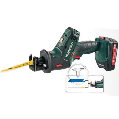 Metabo SSE 18 LTX Akkus kardfűrész 2x2.0Ah Li-Ion akkukkal kofferben